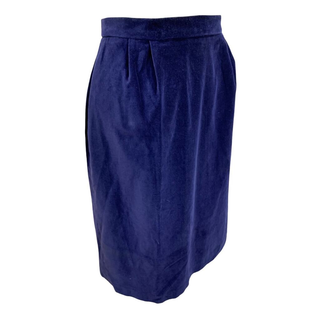 Medium‎ Naturelle George Georgiou velvet Blue Velvet  A-Line Skirt